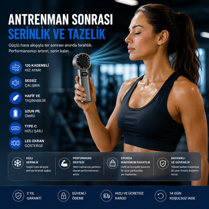 SENXAR™ Taşınabilir Turbo Serinlik Fanı
